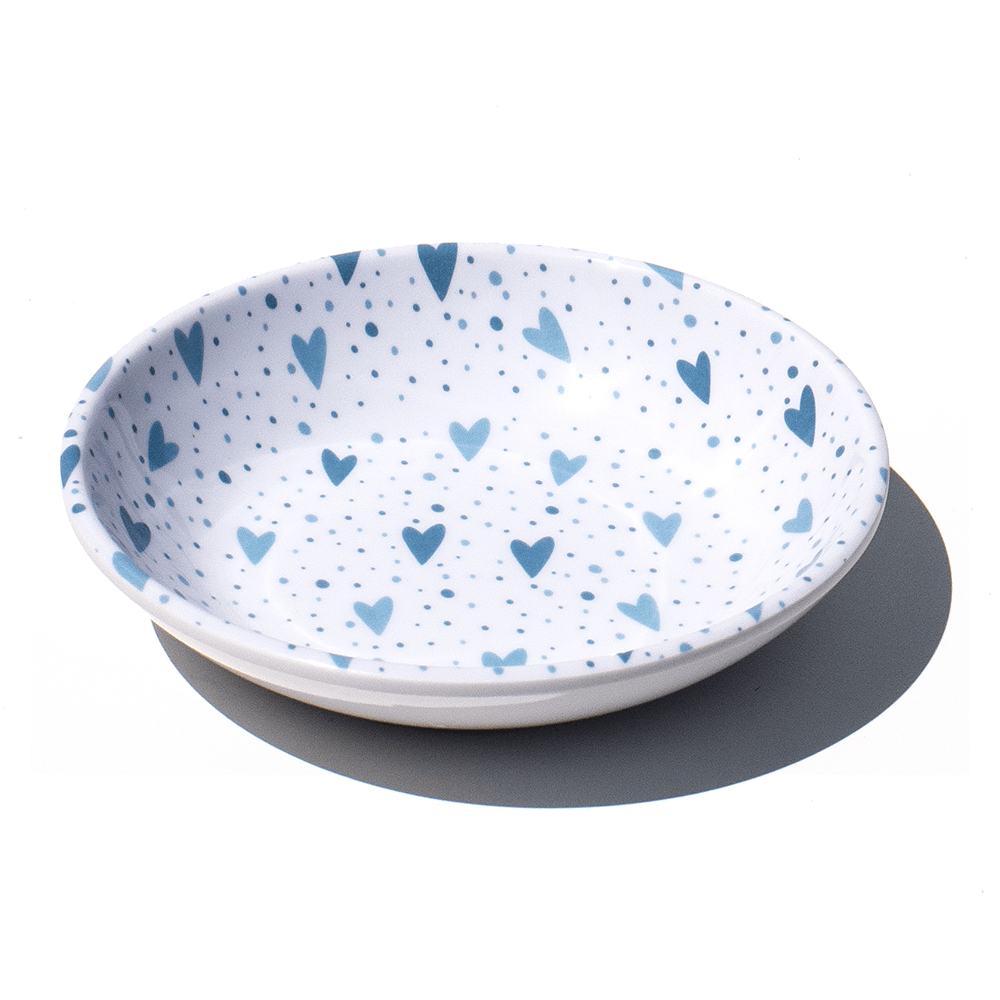 Heart pet food saucers