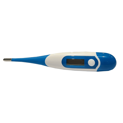 Digital thermometer with flexible tip