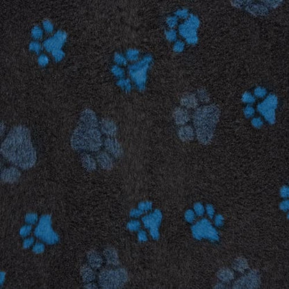 Rolls of charcoal paw print vet bedding by ProFleece